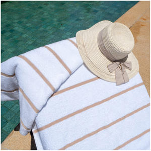 Teli <span class=keywords><strong>da</strong></span> mare in spugna di cotone 100% <span class=keywords><strong>da</strong></span> <span class=keywords><strong>spiaggia</strong></span> <span class=keywords><strong>da</strong></span> giardino <span class=keywords><strong>per</strong></span> esterno <span class=keywords><strong>da</strong></span> <span class=keywords><strong>spiaggia</strong></span> <span class=keywords><strong>da</strong></span> esterno copri sedia <span class=keywords><strong>asciugamani</strong></span> con tasche posteriori - Product Image 5