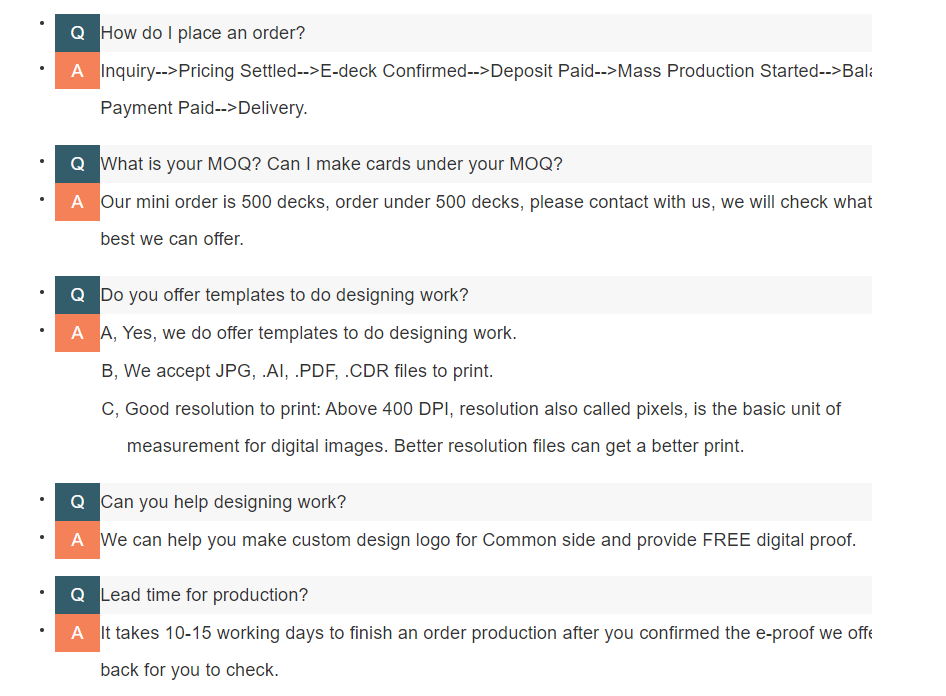 Cheap Shipping Tuck Box Poker Size Good Printing Flash Card Game Custom Logo Playing Card