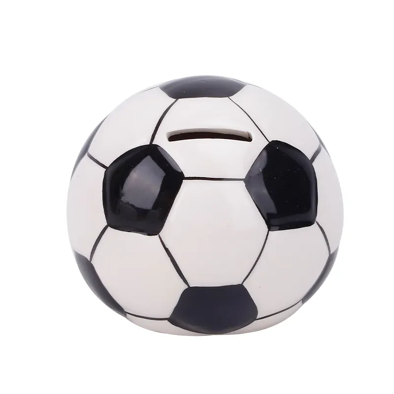 רדקוקו עיצוב חדש כדורגל יצירתי בנק חיסכון מגניב בנק חיסכון למבוגרים קרמיקה כדורגל חיסכון למתנות קישוט הבית