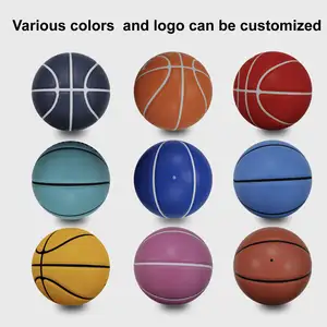 Hete Verkoop Kleurrijke Multicolor Training Gebruik Spelen Alle Baan Straat Basketbal Gesmolten Aangepaste Logo Basketbal