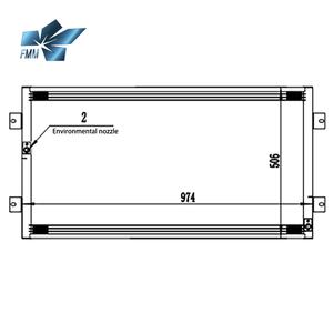 Condensador de Aire Acondicionado para Automóvil FMM de 12 Voltios para Autobús - Product Image 5
