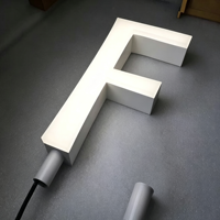 Enseigne lumineuse en lettres 3D LED personnalisées, signalétique en acrylique, enseignes lumineuses pour les entreprises en extérieur