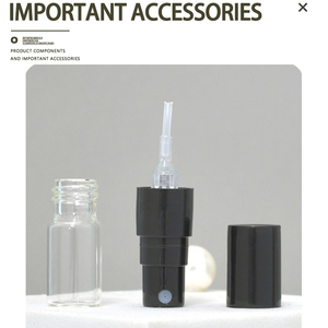 Anln rỗng Refillable 1ml Mini rõ ràng Nước hoa thủy tinh phun chai Pocket Tube Tester Spray Mẫu lọ - Product Image 4