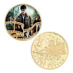 เหรียญที่ระลึกพิมพ์ลายตัวอักษรเคลือบทอง 24K ดีไซน์ใหม่ 5 แบบ ธีมภาพยนตร์อเมริกัน พอร์เตอร์ ขายส่ง - Product Image 2
