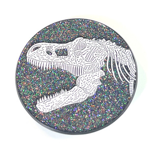 All'ingrosso Design personalizzato ad alta lucidatura spilla glitterata in metallo in lega di zinco - Product Image 1