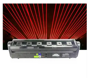 6 Head Laser Bar Beam Lights Dj Professional Night Club Lights Moving Headlight Rgb Dmx Diode Lazer Laser Light Show Machine