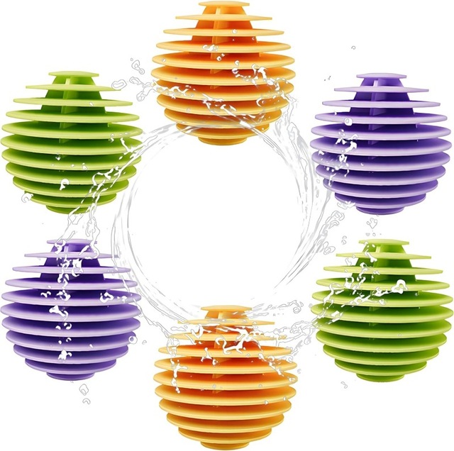 Reusable Dryer Balls Deeper Cleaning Fabric Softener Reduce Tangles Wrinkle Release Fluff Pet Ball Rubber Laundry Balls