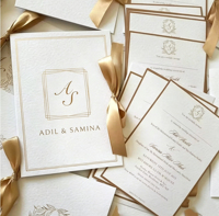 Carte d'invitation personnalisée pour mariage et anniversaire, avec estampage à chaud, imprimable, en papier floral de luxe, avec logo personnalisé
