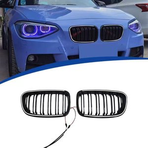 Parrilla LED de doble línea BMW para modelos Serie 1 F20 2012-2014, material ABS con cableado - Product Image 1