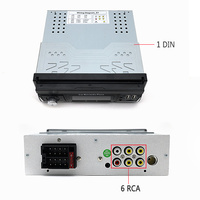 Autoradio rétractable avec écran tactile de 7 pouces, 1 Din, lecteur multimédia stéréo MP5 pour voiture, lecteur DVD pour voiture