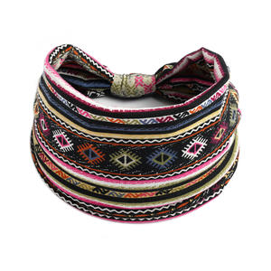 Wholesale Wide Boho Headbands Elastic Bandana Non Sweat Fashion Large Headwraps Hair <b>Bands</b> Headwear Sports Running Yoga - Product Image 6