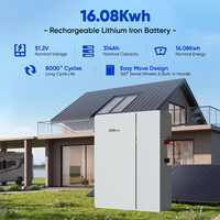 Аккумулятор DAH Koper Stock: Горячая распродажа, 51.2В 16.08кВтч, умная BMS, Bluetooth, Wi-Fi, управление через приложение, солнечная батарея, перезаряжаемая, для домашнего хранения, LiFePO4