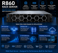 Servidor en Rack R860 4U con Procesador Intel Xeon Scalable para IA Empresarial, Bases de Datos y Virtualización