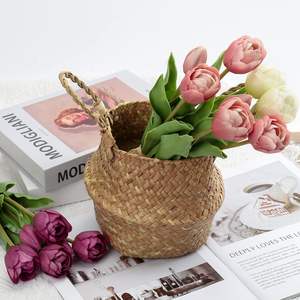 Arrangement floral de tulipes en PU haut de gamme - Imperméable, réaliste, fait main, design moderne pour la décoration de Noël à la maison et dans la salle à manger - Product Image 3