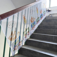 Filet de sécurité épais de 2m et 3m pour enfants, protection pour la maison et le balcon, filet en nylon coupé à la taille, impression couleur pour enfants