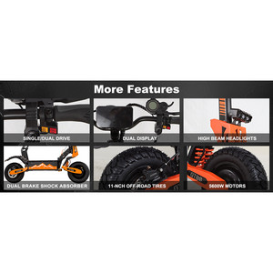 Monopattino Elettrico DOF 60V 27AH per Adulti, 5600W Doppio Motore, per Pendolari con Autonomia di 60km - Product Image 5