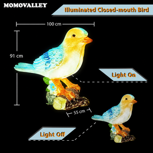 MOMOVALLEY - Fabricante de Esculturas de Animales con Luces LED para Exteriores, Esculturas de Aves para Proyectos de Iluminación de Paisajes - Product Image 3