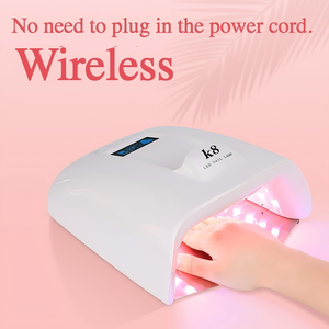 Tragbare wiederauf ladbare 60-W-<span class=keywords><strong>UV</strong></span>-LED-Nagellampe 365nm/405nm Infrarot strahlen 30S/60S/90S Intelligenter Modus 12,6 V/1A - Product Image 5