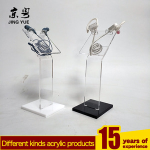 Tùy chỉnh hiện đại truy cập hàng đầu bạc cho plexiglass Acrylic đứng thân thiện với môi có thể tái chế cho Tai nghe micro hiển thị tai nghe - Product Image 4