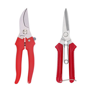 Stainless Steel <b>Garden</b> Pruning Shears <b>Set</b> Straight And Curved Head Household Fruit Pruning <b>Tools</b> Manual Operation - Product Image 2