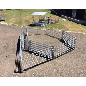 Galvanizli çiftlik Metal Yard Corral/hayvancılık ekipmanları çit/at keçi koyun sığır panelleri veya satış