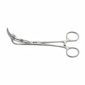 Pinza de Trasplante de Hígado GORAYA GERMAN Klintmalm - Pequeña, Mandíbulas Curvas de 65 mm, Vástago Recto, Acero Inoxidable, 7'' (18 cm) - Product Image 1