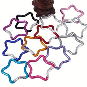 Custom Logo Aluminum Star Shaped Carabiner Keychain Lightweight Spring <b>Clip</b> for Promotional Activities - Product Image 6