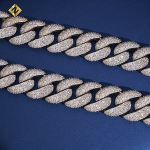 Cadena Cubana Gruesa de 22 mm con Incrustaciones de Diamantes de Imitación VVS, Estilo Hip Hop, para Hombre, Collar de Rapero de Miami - Product Image 5