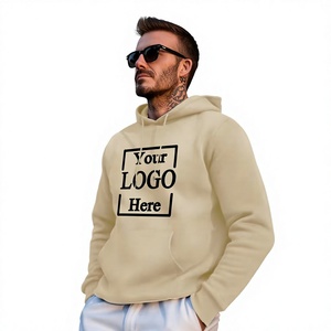 Customizable Men's 100% Cotton French Terry Fleece Regular Fit Eco-Friendly 500g Hoodie Personalized Photo/Text Front <b>Back</b> - Product Image 3