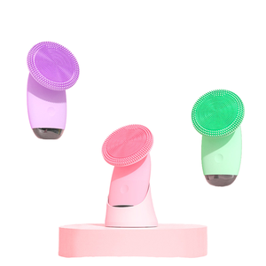 جديد متعدد الوظائف سيليكون غسالة الوجه الكهربائية بالموجات فوق الصوتية اهتزاز المسام منظف تنظيف الوجه فرشاة ل - Product Image 6