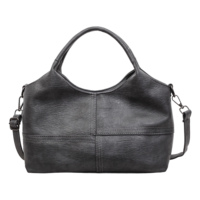 Tas Tote Vintage Besar Wanita Bahan Kulit PU dengan Tali Selempang yang Dapat Disesuaikan untuk Perjalanan Sehari-hari
