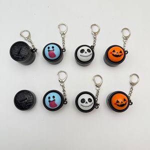 Porte-clés fantaisie personnalisé, jouet à presser mignon, style Halloween, jouets de décompression avec lumière LED, accessoires pour porte-clés - Product Image 3