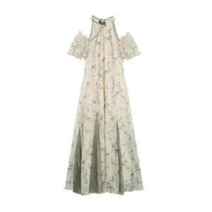 Vestido playero de Chifón con hombros descubiertos para verano, estampado Floral, estilo <span class=keywords><strong>japon</strong></span>és, <span class=keywords><strong>Bali</strong></span> - Product Image 1