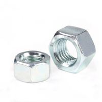 Écrou hexagonal UNC en acier au carbone de grade 2/5, zingué, ASME B18.2.2, pour machines générales et construction