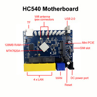 Placa Base para Router 4G Huastlink Fabricada en China, WiFi Inalámbrico 4G HC540 PCBA con Chipset MTK7620A, Compatible con Sistema Openwrt, Soporte Secundario