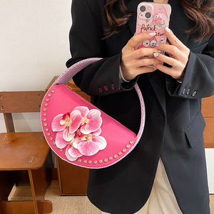 Bolso Pequeño Creativo Personalizado para Mujer, Estilo Chino 2025, con Diseño Artístico Floral, Versátil, con Cadena, para Eventos - Product Image 2