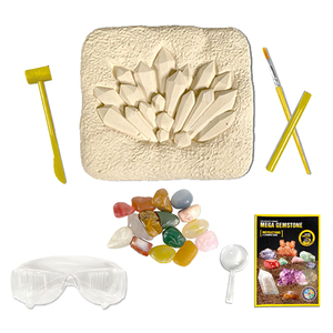 Descavar Gemstones Reais Coloridos Kit De Escavação De Rocha Coleção De Geologia Presentes Gemstone Dig Kit com Ferramentas De Mineração - Product Image 3