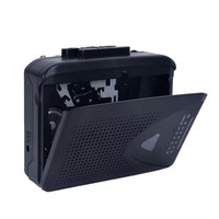 Reproductor de casetes estéreo con radio FM de modulación de amplitud, walkman con diseño transparente, altavoz incorporado y convertidor de MP3.
