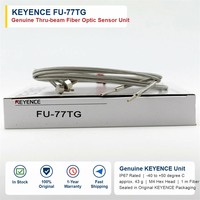 Capteur à fibre optique traversant KEYENCE FU-77TG, tête hexagonale M4, câble en acier inoxydable de 1 m, R10mm, FS-V, FS-T, FS-M, vente en gros usine