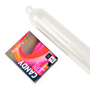 Préservatifs Recare CANDY Delay 3 pièces/boîte Latex naturel <span class=keywords><strong>Longue</strong></span> <span class=keywords><strong>durée</strong></span> OEM - Product Image 6