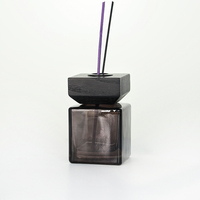 Flacons de parfum vides de luxe de 100 ml en verre carré avec bouchon à vis, diffuseur d'aromathérapie, recyclables, flacons d'arôme d'air