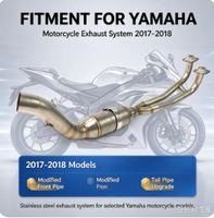 Système d'échappement complet de course modifié de qualité européenne pour moto V8, compatible JOG V8, DIO, BWS, ZX, DIO90, RR, DIO 26AA, ZX 26AA