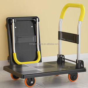 <span class=keywords><strong>Chariot</strong></span> à main pliable portable <span class=keywords><strong>Chariot</strong></span> de <span class=keywords><strong>remorque</strong></span> express à plat à quatre roues avec plate-forme OEM personnalisable pour le déménagement domestique - Product Image 2