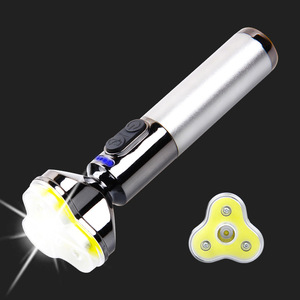 ไฟฉาย LED แบบชาร์จไฟได้ อลูมิเนียมอัลลอยด์ พร้อมตัวปรับความสว่าง ใช้กลางแจ้ง แสงสีขาว - Product Image 1