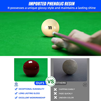 Billes de billard russes en résine phénolique, 16 pièces, qualité tournoi, 68 mm, résistance aux chocs, logo personnalisé, ensemble de billes de billard professionnelles