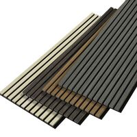 Panel Kayu Slat dinding akustik Modern, kedap suara Interior Panel kayu Riflaj dengan kemampuan solusi desain grafis