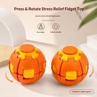 Vente en gros usine : Jouets anti-stress colorés en PLA imprimés en 3D, balles de décompression, gyroscopes de doigt à presser et à tourner pour la relaxation