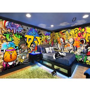 Papel Tapiz Moderno de Grafiti 3D Autoadhesivo, Mural de Pared para Decoración de Dormitorio - Product Image 6