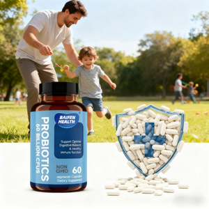 ओम प्रोबायोटिक्स 60 बिलियन सीफस आहार पूरक स्वस्थ प्रतिरक्षा कार्य 60 वनस्पति कैप्सूल इष्टतम पाचन वयस्क का समर्थन करता है - Product Image 2