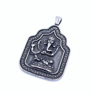 Colgante de Ganesh, Dios Hindú, en Acero Inoxidable, Unisex, para Uso Diario, con Forma de Animal, 2160103 - Product Image 5